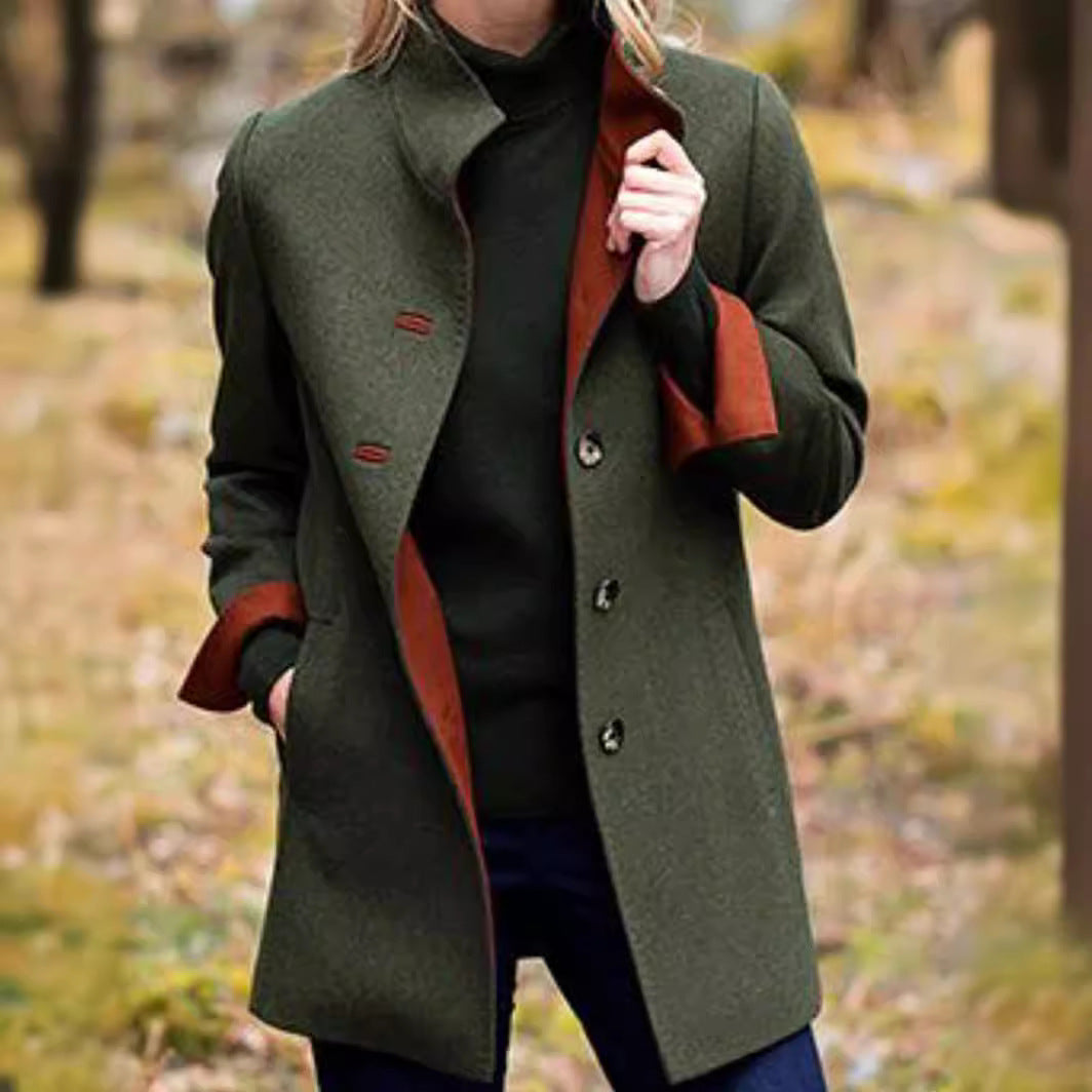 Damen Mantel aus hochwertigem Wolle-Mix EB