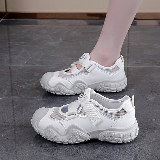 Damen Mesh-Outdoor-Sneaker mit verstellbarem Klettverschluss EB