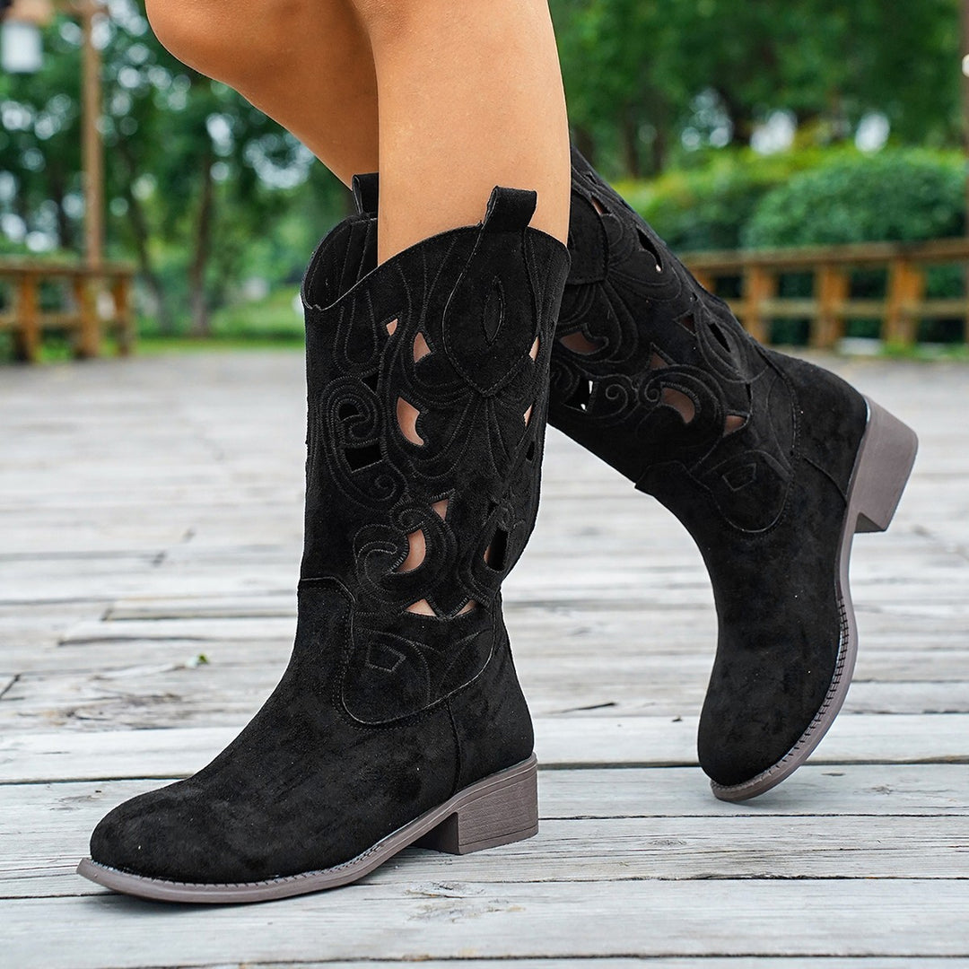 Damen Stiefel mit kunstvoller anatomischer Gestaltung EB