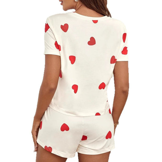 Damen Herzdruck Lounge-Set EB