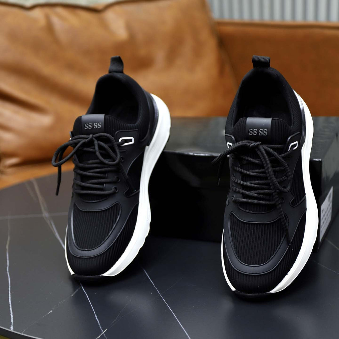 Damen Sportliche Leichtgewicht-Sneaker mit atmungsaktiver Oberflächenstruktur EB