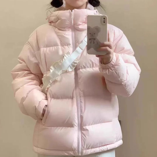 Damen Wattierte Pufferjacke mit Kapuze und isolierender Füllung EB