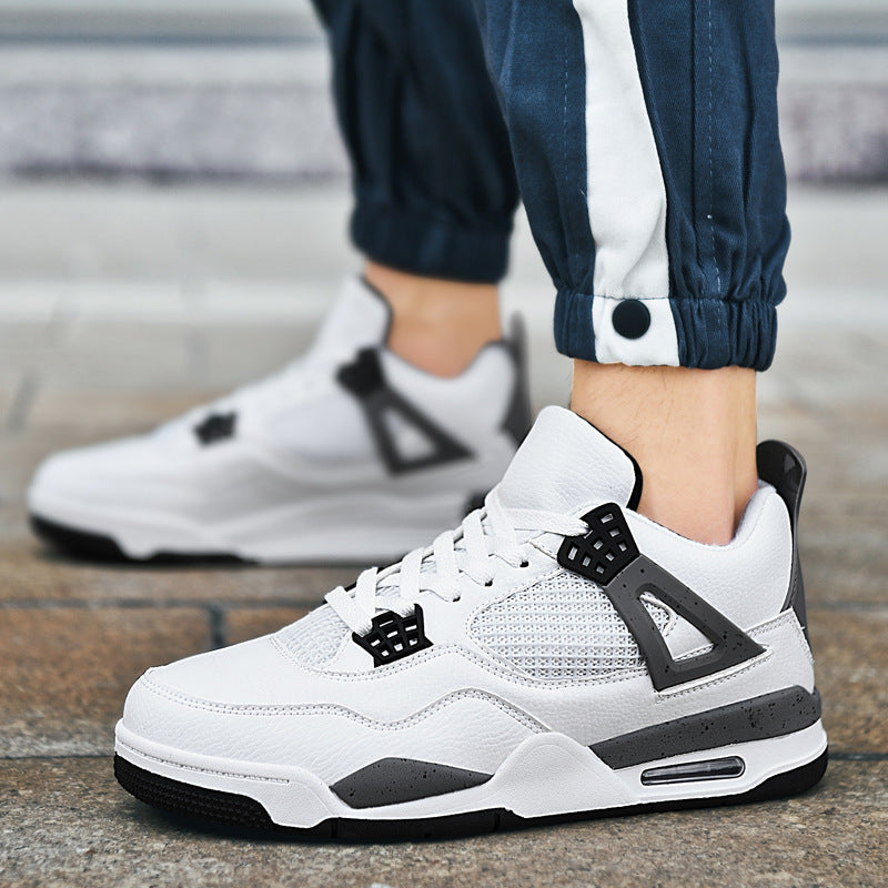 Herren retro-urbaner High-Top Sneaker mit Netzpaneel, verstärkter Fersenkappe und dämpfender Air-Unit EB