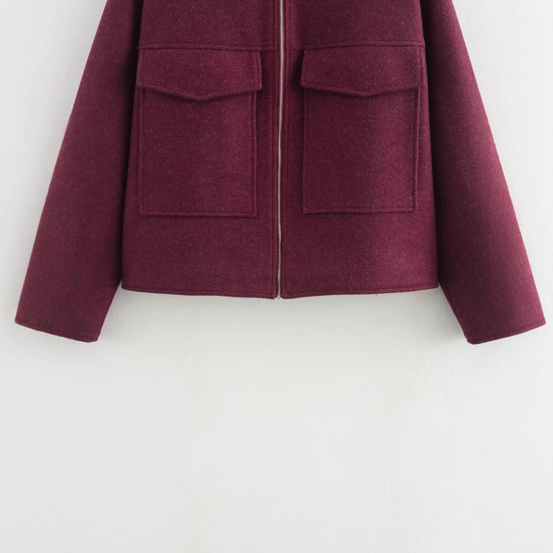 Damen Oversized Utility-Jacke mit praktischen Pattentaschen EB