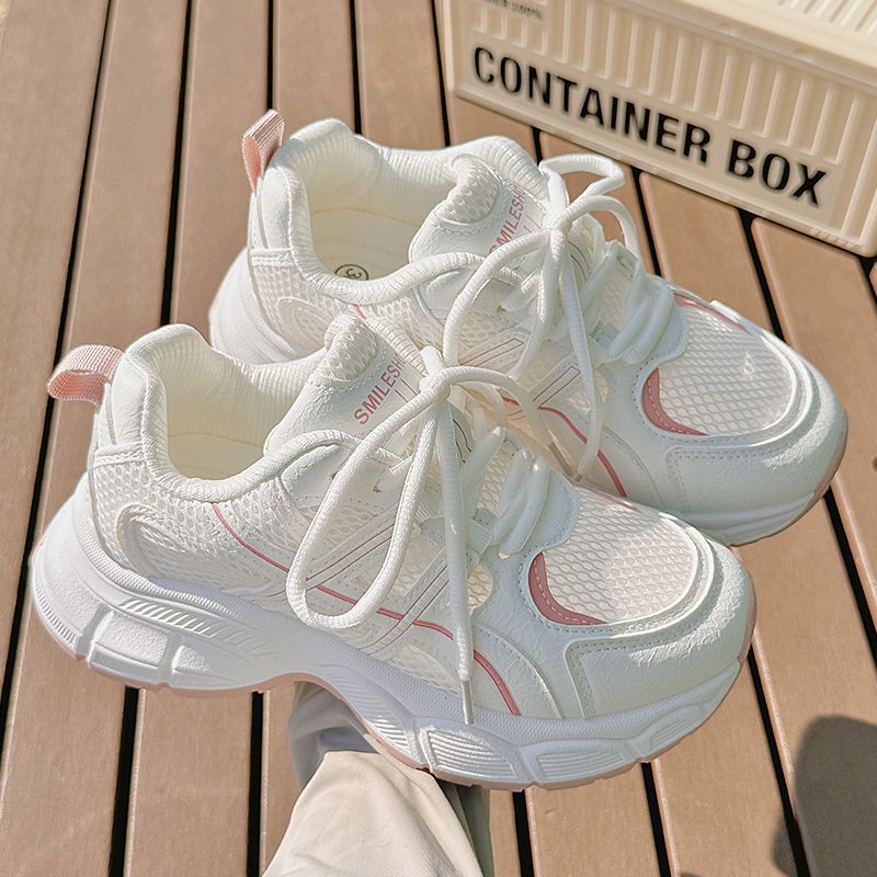 Damen Sportliche Mesh-Sneaker mit hochdämpfender Laufsohle und atmungsaktiver Obermaterialstruktur EB