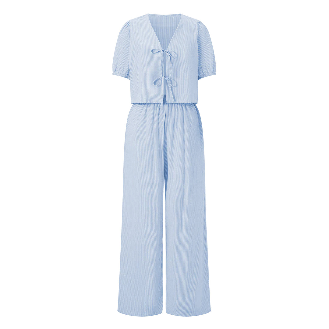 Damen luftiges Sommer-Jumpsuit mit Raffung EB