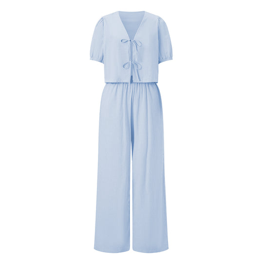 Damen luftiges Sommer-Jumpsuit mit Raffung EB