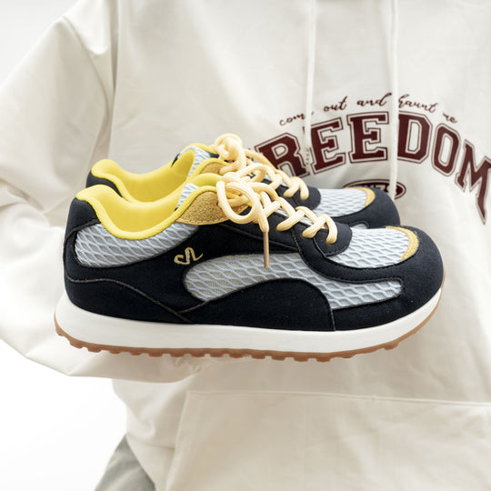 Damen Komfortable Freizeit-Sneaker mit atmungsaktiver Mesh-Oberfläche und rutschfester Sohle EB