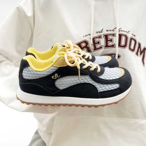 Damen Komfortable Freizeit-Sneaker mit atmungsaktiver Mesh-Oberfläche und rutschfester Sohle EB