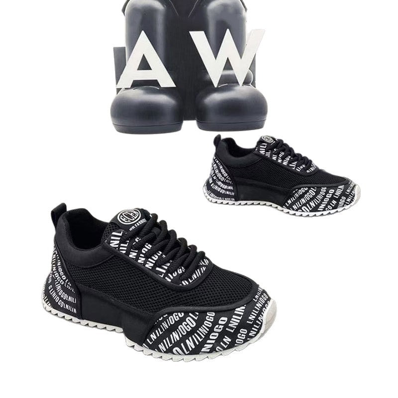 Damen Sportliche Sneakers mit atmungsaktiver Netzoberfläche und dynamischem Sohlenprofil EB