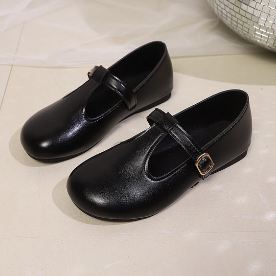 Damen Ballerinas mit elegantem Riemchen und schimmerndem Detail EB