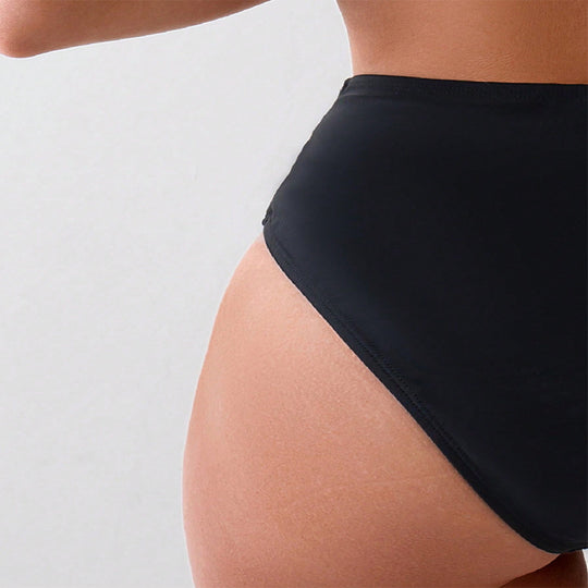 Damen Hoch taillierter Bikiniunterteil EB