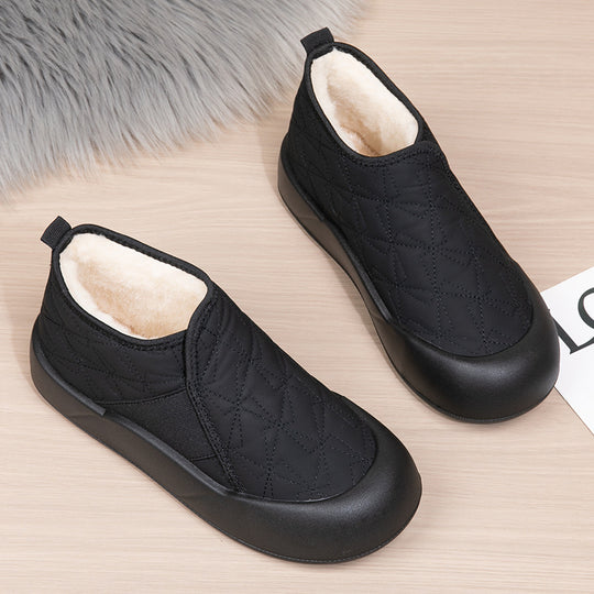 Damen Gemütliche Fleece gefütterte Slip-On Schuhe EB
