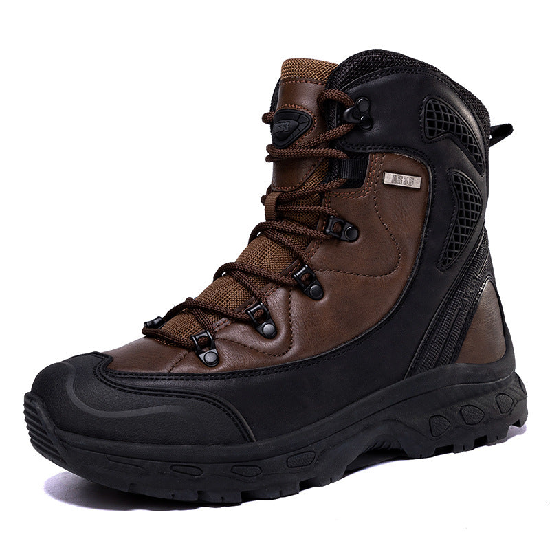 Herren wasserdichte Trekkingstiefel mit verstärktem Knöchelschutz und rutschfester Sohle EB