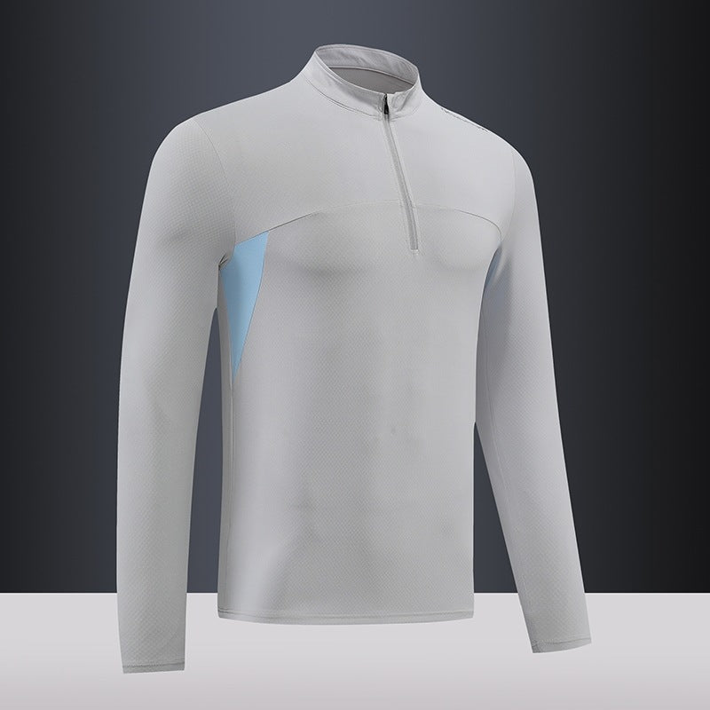 Herren Funktions-Thermoshirt mit Stehkragen und Reißverschluss EB