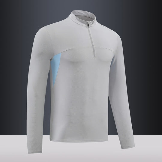 Herren Funktions-Thermoshirt mit Stehkragen und Reißverschluss EB