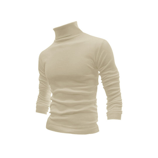 Herren Schmal geschnittenes Rollkragen-Feinstrickshirt mit Stretchkomfort EB