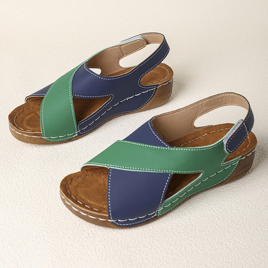 Damen Komfortable und elegante Clogs mit Kreuzriemen EB