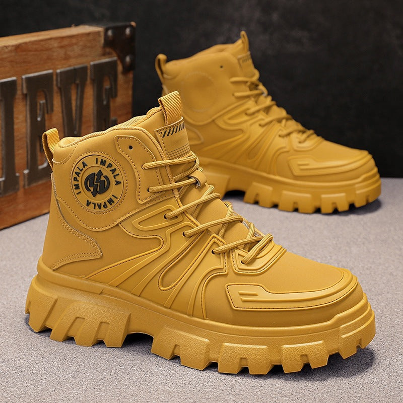 Damen Robust und stilvoller High-Top Stiefel mit rutschfester Sohle und stoßdämpfendem Innenfutter EB