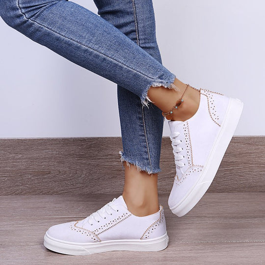 Damen Freizeit-Sneaker im eleganten Riemchen-Design mit atmungsaktiver Innensohle EB