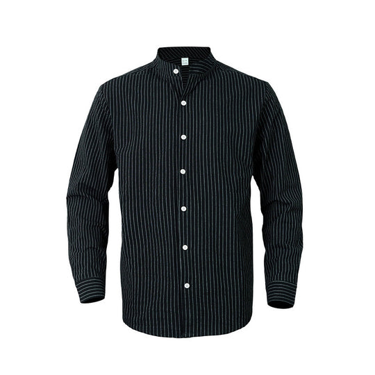Herren Langarmhemd mit strukturiertem Design und eleganter Knopfleiste EB