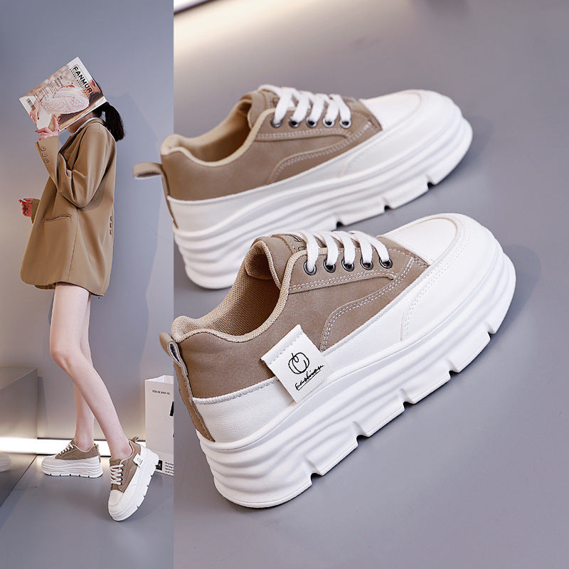 Damen Modische Chunky Sneakers mit erhöhtem Komfort und rutschfester Sohle EB
