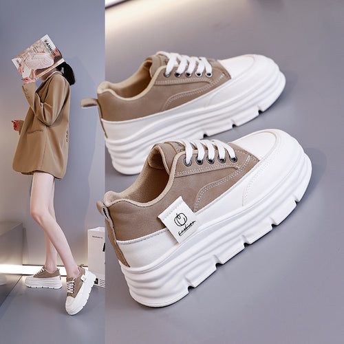 Damen Modische Chunky Sneakers mit erhöhtem Komfort und rutschfester Sohle EB