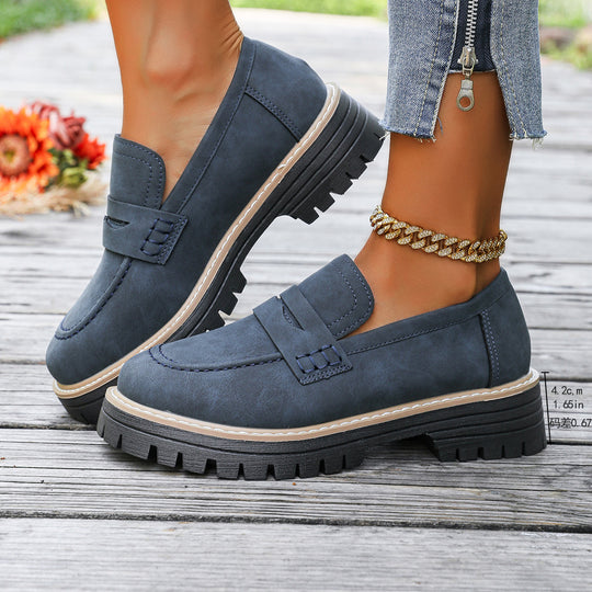 Damen Bequeme Mokassins mit trendiger Sohle und modischem Design EB