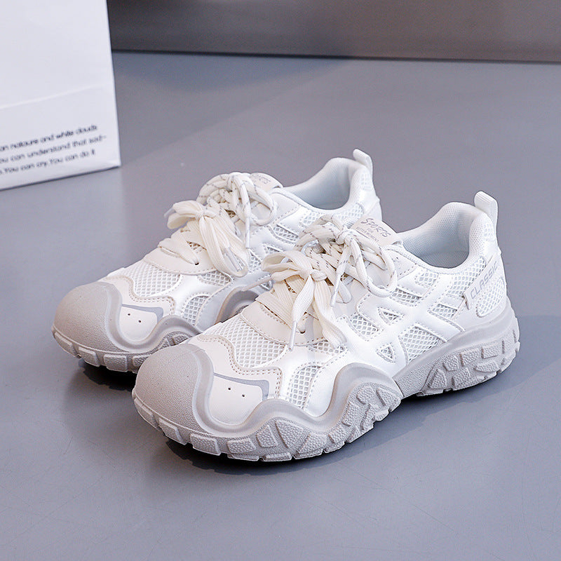 Damen Sportliche Sneakers mit atmungsaktivem Obermaterial und robustem Profil EB