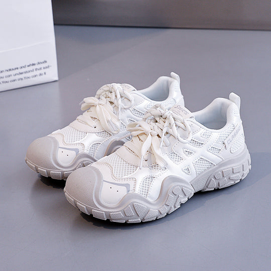 Damen Sportliche Sneakers mit atmungsaktivem Obermaterial und robustem Profil EB