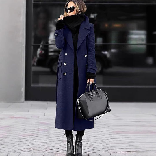 Damen eleganter Wollmantel EB