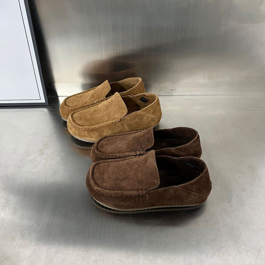 Damen Mokassins aus hochwertigem Wildleder mit komfortablem Fußbett und elastischem Design EB