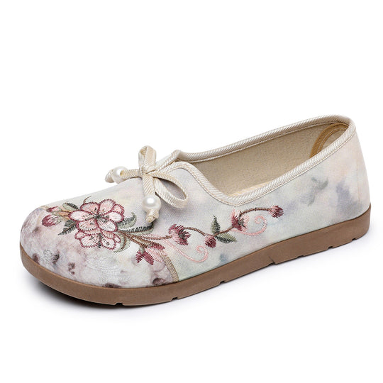 Damen Blumenausgestattete Ballerinas EB