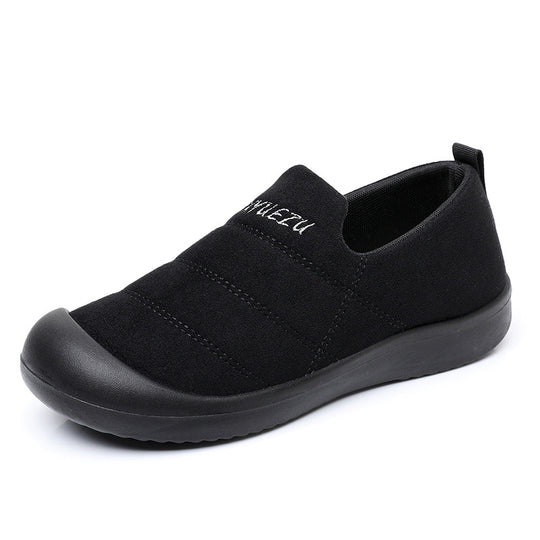Damen Elegante Slip-On Schuhe mit atmungsaktivem Obermaterial und rutschfester Sohle EB