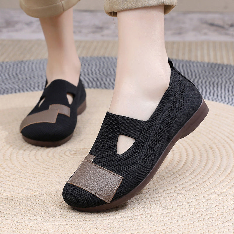 Damen Leichte und atmungsaktive Freizeitschuhe mit elastischem Einschnitt EB