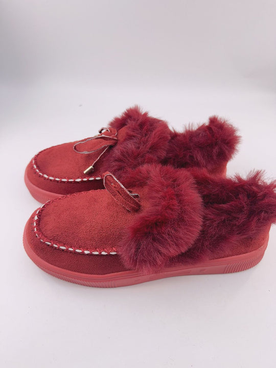 Damen Bequeme Hausschuhe mit flauschigem Innenfutter und modischem Schnitt EB