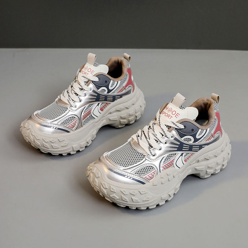 Damen sportliche Lauf-Sneaker mit stoßdämpfendem Komfort und atmungsaktiver Konstruktion EB