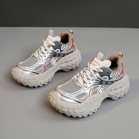 Damen sportliche Lauf-Sneaker mit stoßdämpfendem Komfort und atmungsaktiver Konstruktion EB
