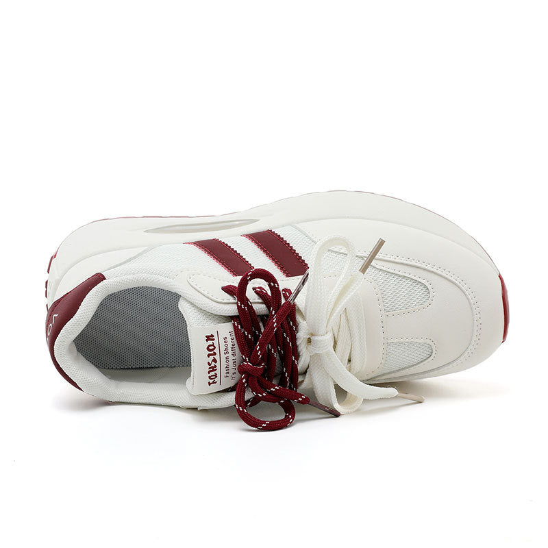 Damen modische Sneakers mit robustem Profil und atmungsaktiver Mesh-Oberfläche EB