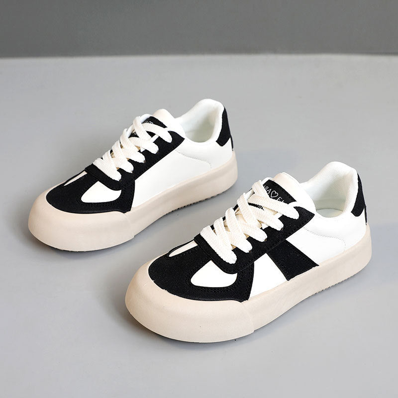 Damen modische Sneaker mit hochwertigem Wildleder und atmungsaktivem Mesh-Obermaterial EB