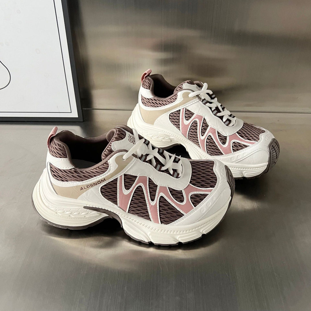 Damen Sportliche Sneakers mit atmungsaktivem Mesh-Obermaterial und ergonomischem Fußbett EB