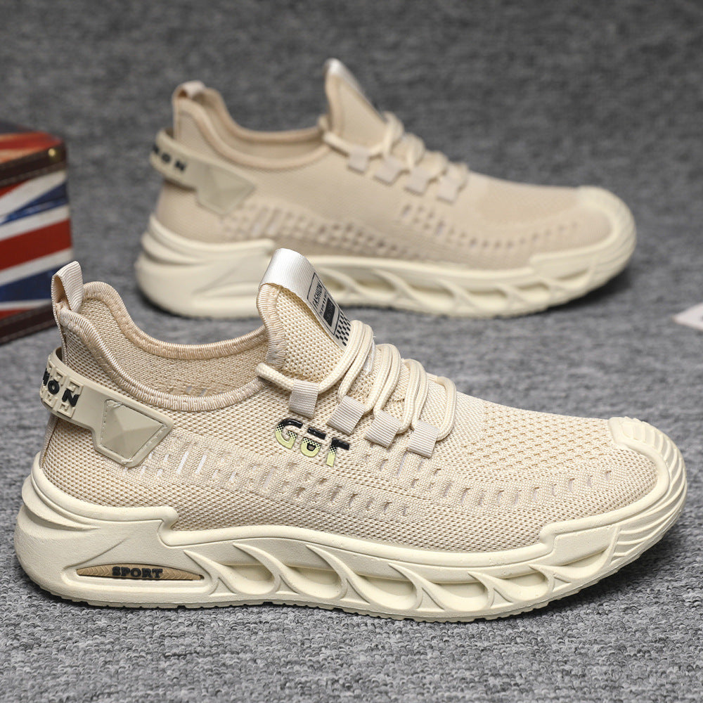 Damen Sportliche Comfort-Sneaker mit atmungsaktiver Mesh-Konstruktion und rutschfester Sohle EB