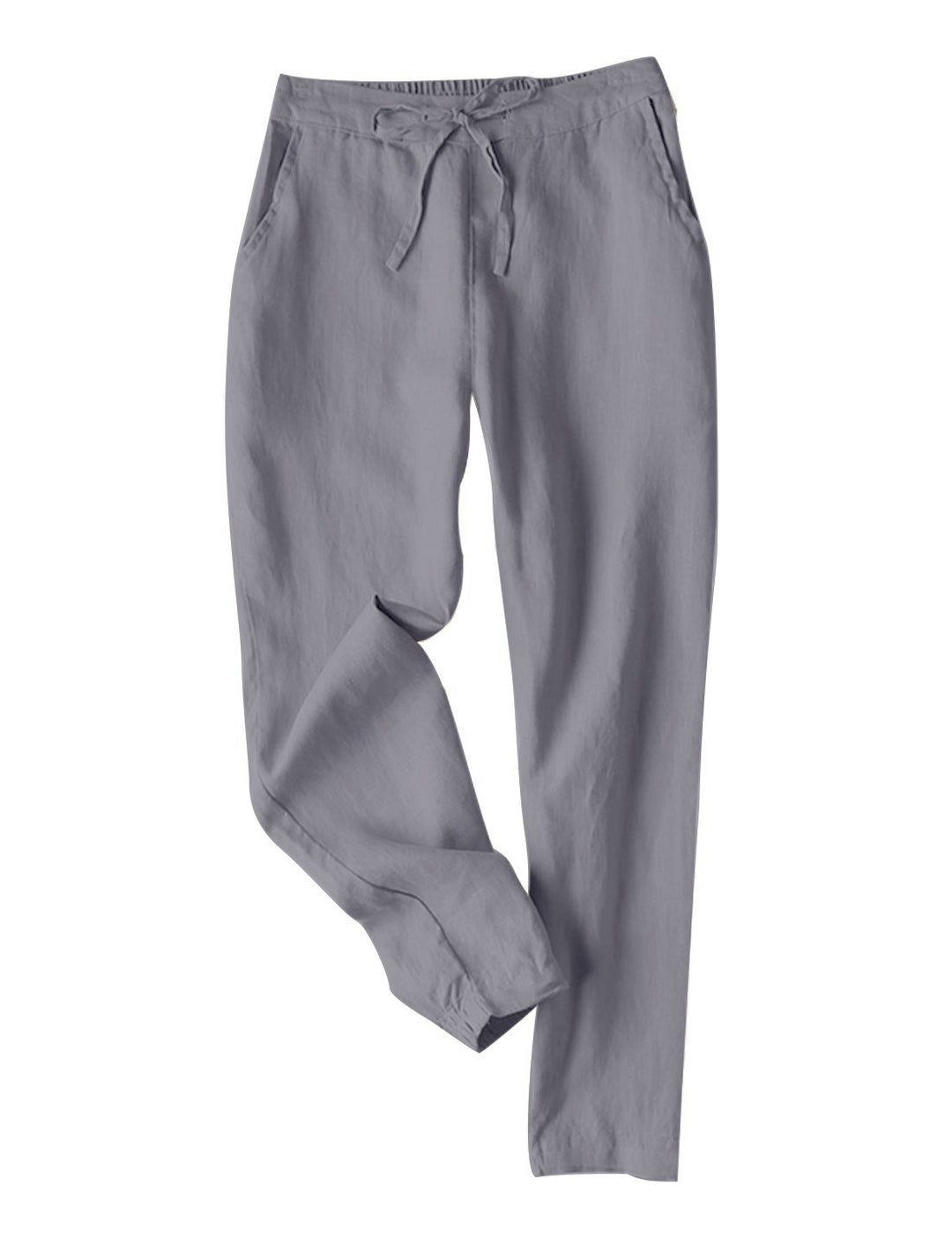 Damen Leichte Chinohose aus atmungsaktivem Leinenmix mit verstellbarem Bund EB
