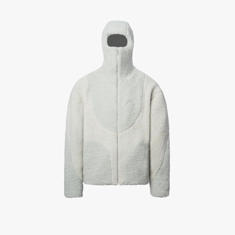 Herren Gemütliche Teddyjacke mit Kontrastnähten EB