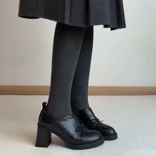 Damen elegante Halbschuhe mit praktischem Schlupfdesign und dekorativem Schleifenakzent EB