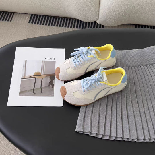 Damen Sportliche Sneakers mit atmungsaktiver Obermaterialstruktur und trendigem Design EB