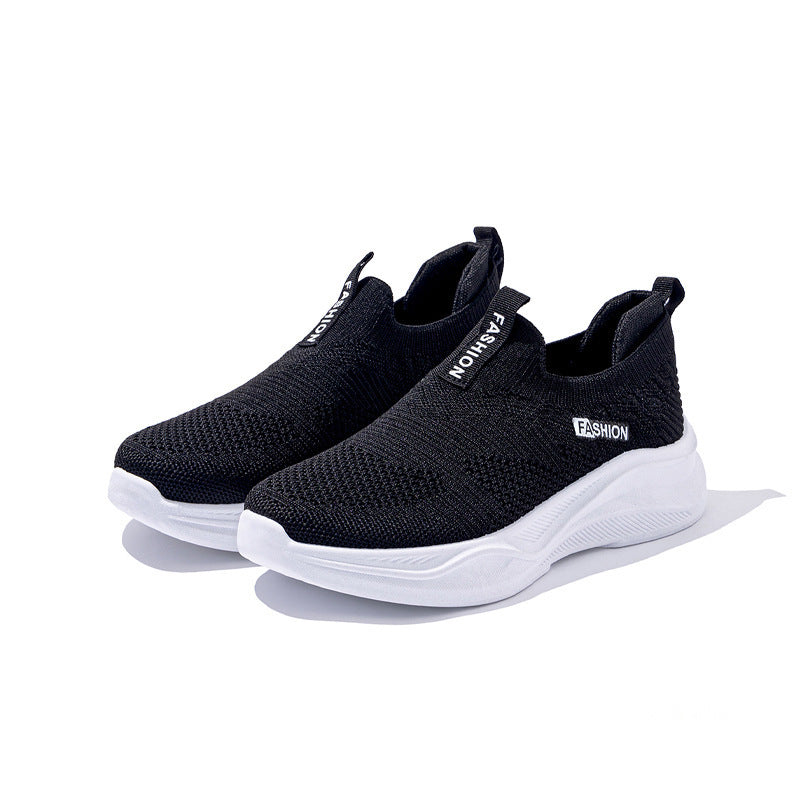 Damen Atmungsaktive Slip-On Sneakers mit elastischer Sohle EB