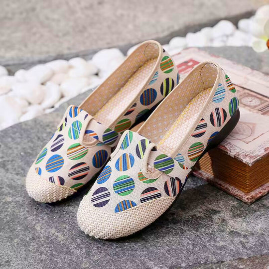 Damen Bunte Freizeitschuhe mit elastischem Bändchen EB