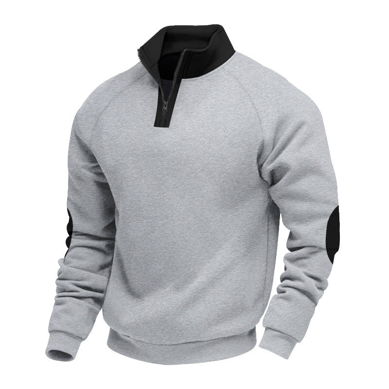 Herren Sportpullover mit hochwertigem Stehkragen EB