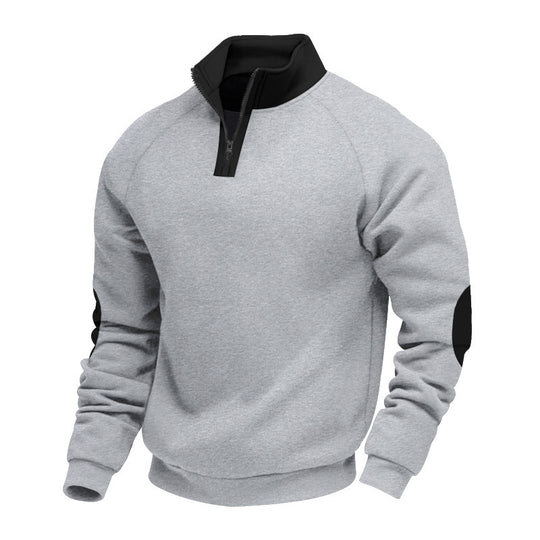 Herren Sportpullover mit hochwertigem Stehkragen EB